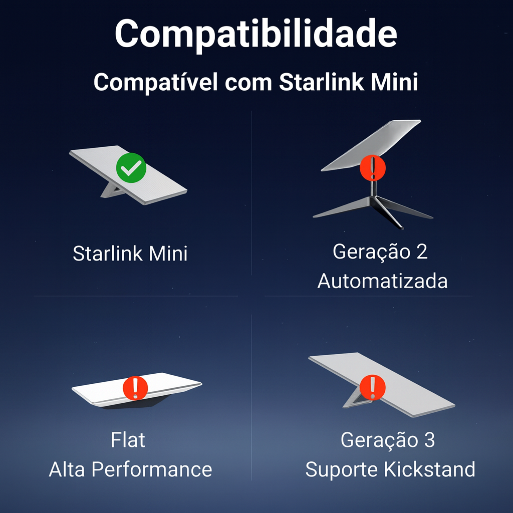 Cabo Carregador Veicular Adaptador 3 Em 1 Starlink Mini 3 Me